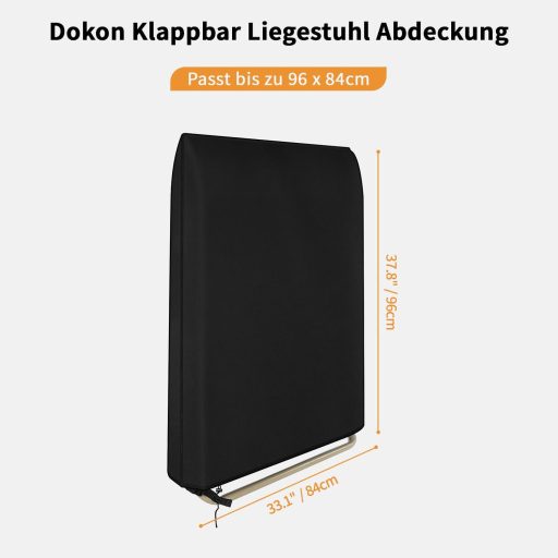 Dokon Lafuma napozóágy takaró vízálló UV védelemmel 96x84cm fekete