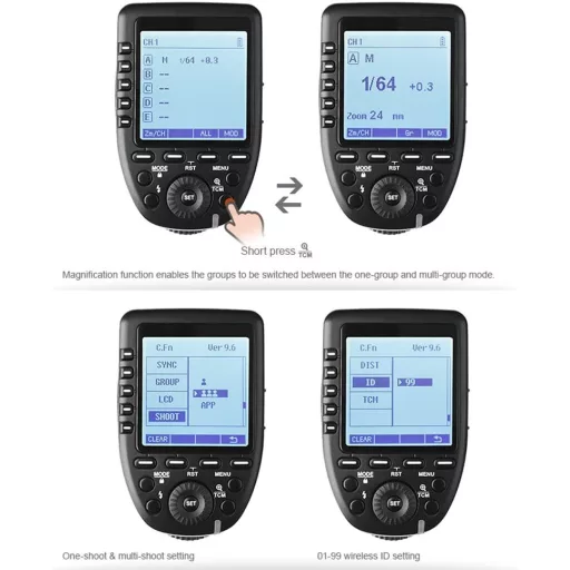 Godox Xpro-F TTL Vezeték nélküli Vaku Trigger Fujifilm Kamerákhoz