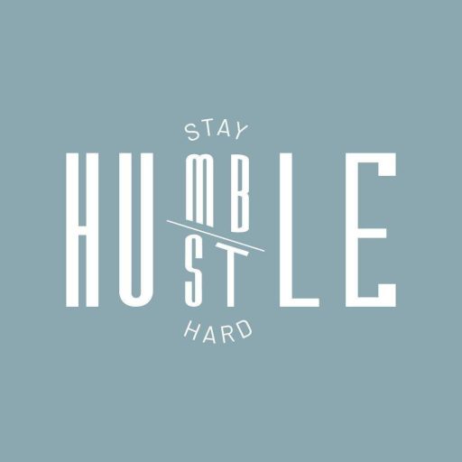 "Stay Humble Hustle Hard" fali dekoráció, 40 x 60 cm, Újracsomagolt termék