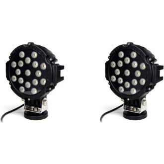   SXMA 7-palcové 51W LED pracovné svetlo, okrúhly bodový a diaľkový reflektor, vodotesné, pre 4x4 terénne vozidlá, traktory, ATV, SUV, čierne