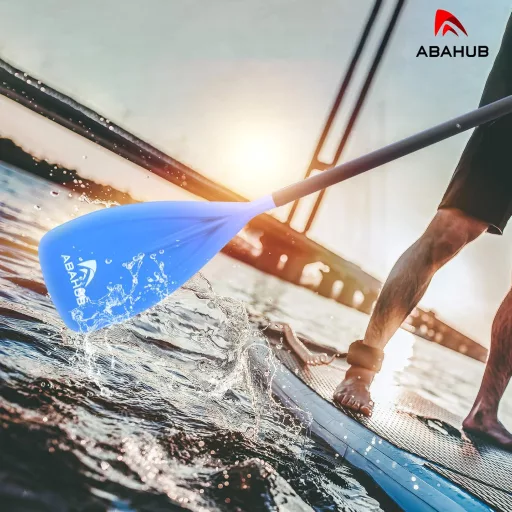 Abahub SUP evező 3 részes teleszkópos 173-213 cm alumínium fekete/kék/zöld