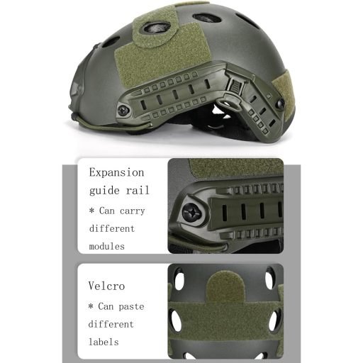 QMFIVE Airsoft Kaciga Taktička Fast Helmet s Naočalama Zaštitnim Paintball