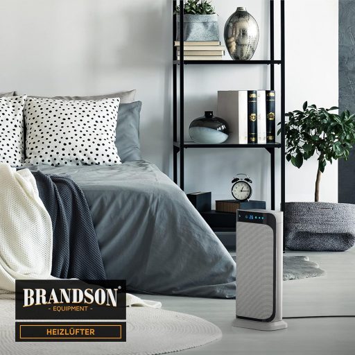 Brandson Ventilátoros Fűtőtest Távirányítóval Fekete