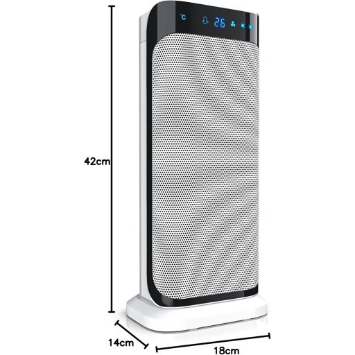 Brandson Ventilátoros Fűtőtest Távirányítóval Fekete