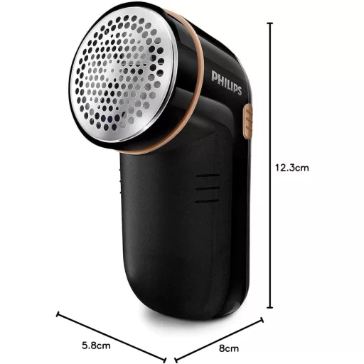 Odstraňovač žmolkov Philips GC026/80 – Veľká plocha, nastaviteľný výkon, 2 batérie AA