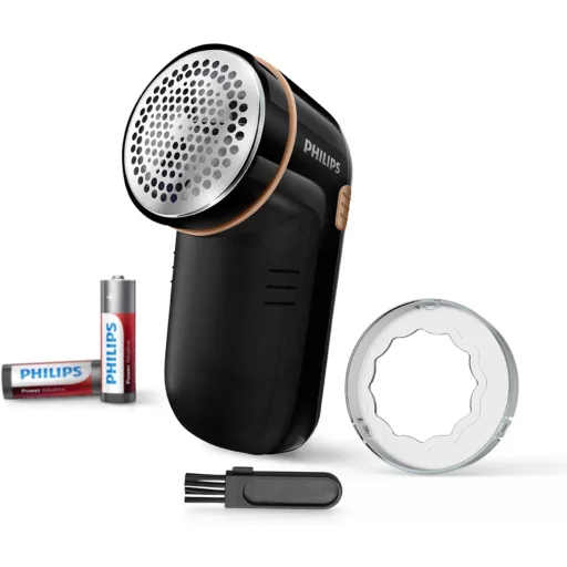 Odstraňovač žmolkov Philips GC026/80 – Veľká plocha, nastaviteľný výkon, 2 batérie AA