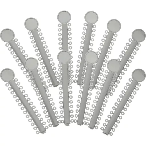 Healifty 40-dielna sada sivých ortodontických drôtov a krúžkov