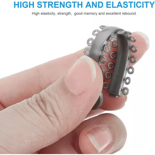 Healifty 40-dielna sada sivých ortodontických drôtov a krúžkov