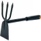 Fiskars Ergo kombinált kapa 30,5 cm rozsdamentes acél fejjel és ergonomikus nyéllel - Combination hoe