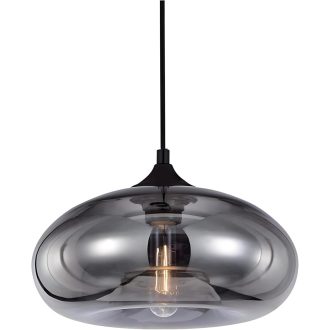   HJXDtech Loft Industrijska Vintage Viseća Lampa s Dimno Sivim Staklom