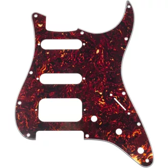   Pickguard Stratocaster Musiclily Pro cu 11 găuri, tip Tortoise, 4 straturi, compatibil Fender