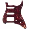 Pickguard Stratocaster Musiclily Pro cu 11 găuri, tip Tortoise, 4 straturi, compatibil Fender