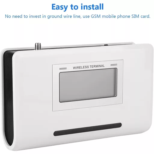 GSM vezeték nélküli asztali telefon LCD kijelzővel, SIM kártyás, többsávos