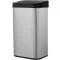 Coș de gunoi cu senzor Amazon Basics, 60L, oțel inoxidabil, negru-argintiu - 60 litri, rectangular