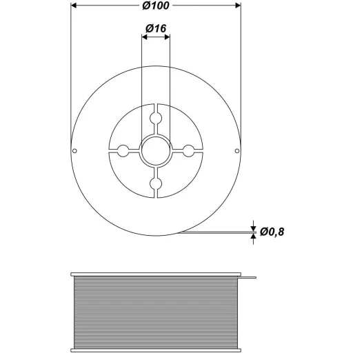 Sârmă de sudură autoprotejată Hafeehoo 0,8 mm, 1 kg, E71T-GS, pentru aparat MIG
