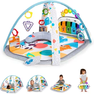   Baby Einstein Kickin' Tunes 4 az 1-ben Zenei Játszógimnasztika Zongorával, 70+ Hang és Fény, 7 Játék - Kickin Tunes 4-in-1 Mat
