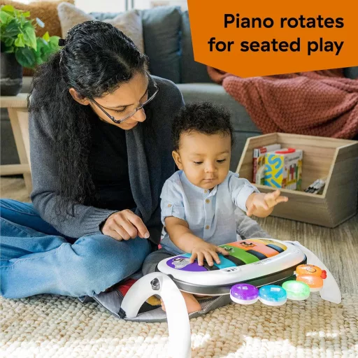 Baby Einstein Kickin' Tunes 4 az 1-ben Zenei Játszógimnasztika Zongorával, 70+ Hang és Fény, 7 Játék - Kickin Tunes 4-in-1 Mat