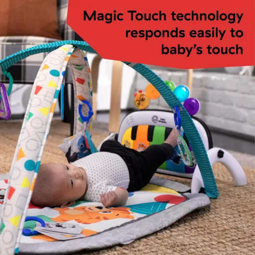 Baby Einstein Kickin' Tunes 4 az 1-ben Zenei Játszógimnasztika Zongorával, 70+ Hang és Fény, 7 Játék - Kickin Tunes 4-in-1 Mat