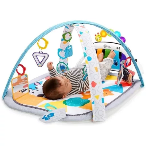 Baby Einstein Kickin' Tunes 4 az 1-ben Zenei Játszógimnasztika Zongorával, 70+ Hang és Fény, 7 Játék - Kickin Tunes 4-in-1 Mat