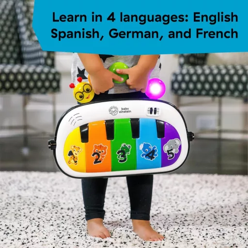 Baby Einstein Kickin' Tunes 4 az 1-ben Zenei Játszógimnasztika Zongorával, 70+ Hang és Fény, 7 Játék - Kickin Tunes 4-in-1 Mat
