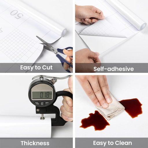 Hode Öntapadós Bútor Dekorfilm Fehér Csillogó 40cm x 3m Vízálló