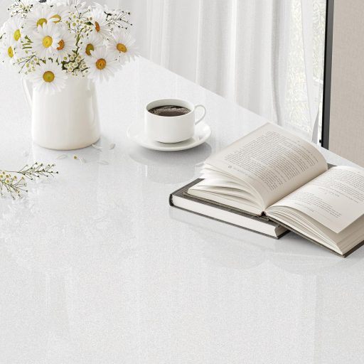 Hode Samolepiaca dekoračná fólia na nábytok, biela trblietavá, 40 cm x 3 m, vodoodolná