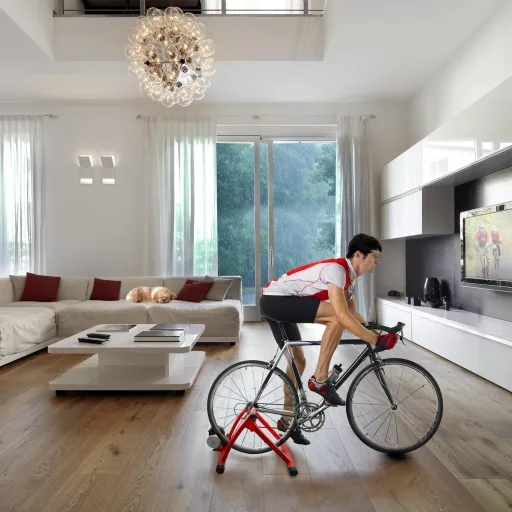 Bicicletă de fitness magnetică Sportneer cu 6 trepte de rezistență și roată silențioasă