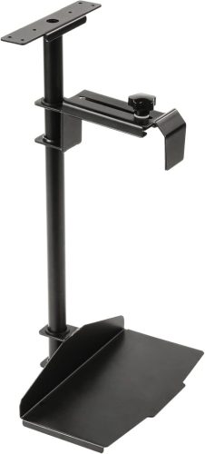 EUREKA ERGONOMIC Držiak PC pod stôl - otočný o 360°, výškovo a šírkovo nastaviteľný držiak na počítačovú skriňu pod stôl, čierny, nosnosť 20 kg