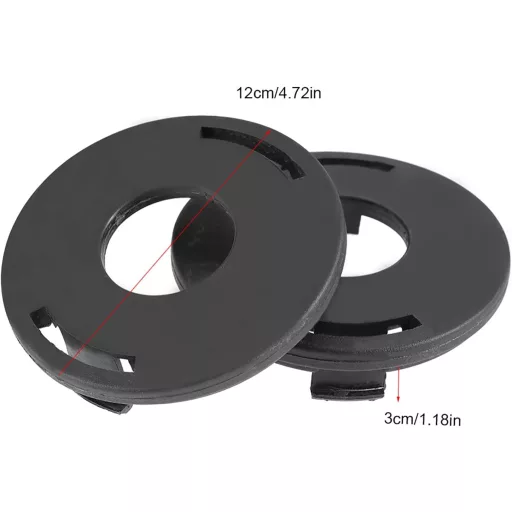 TOPINCN Cap de Tăiere Iarbă Bobină Capac Piesă de Schimb 2 buc. FS 44 55 80 83 85 90 100 110 120 130 Accesoriu Mașină de Tuns Iarba Plastic