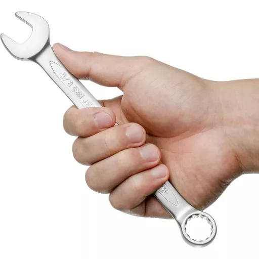 Cheie combinată Jetech 5/8" de calitate industrială, cu 12 puncte, din oțel crom-vanadiu.