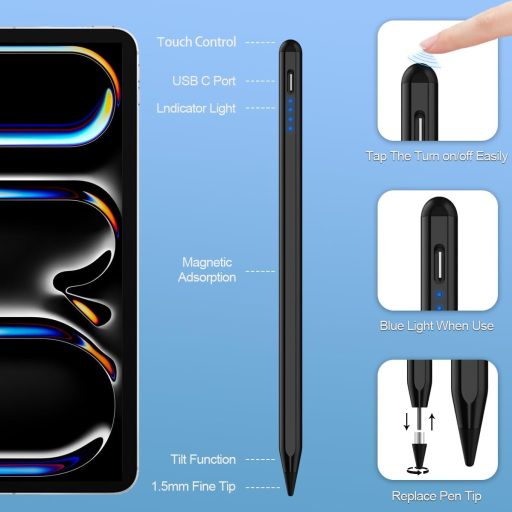 AICase Active Stylus Toll Érintőképernyőhöz Tablet és Okostelefon