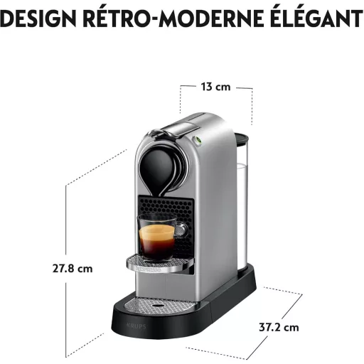Nespresso Krups Citiz ezüst kapszulás kávéfőző