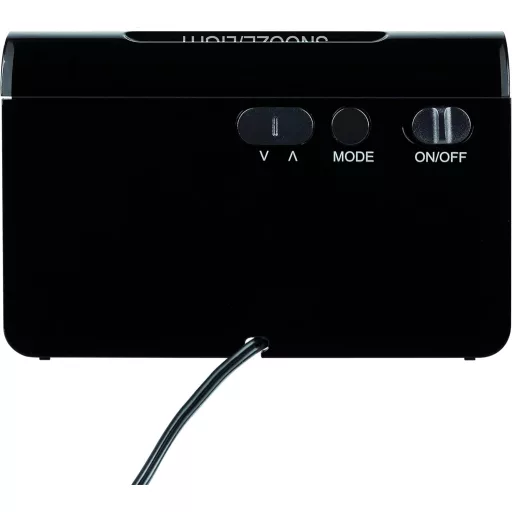 Ceas deșteptător digital radiocomandat TFA Dostmann ICON 60.2543, negru - cifre albe