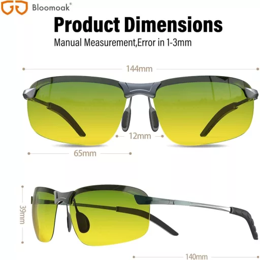 Ochelari de soare polarizați B BLOOMOAK HD pentru condus, pescuit, protecție UV400, antireflex