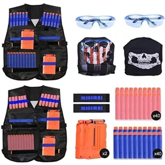   EXTSUD Taktikai Mellény Szett Gyerekeknek Nerf N-Strike Elite Fegyverekhez