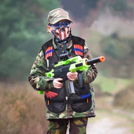 EXTSUD Taktikai Mellény Szett Gyerekeknek Nerf N-Strike Elite Fegyverekhez