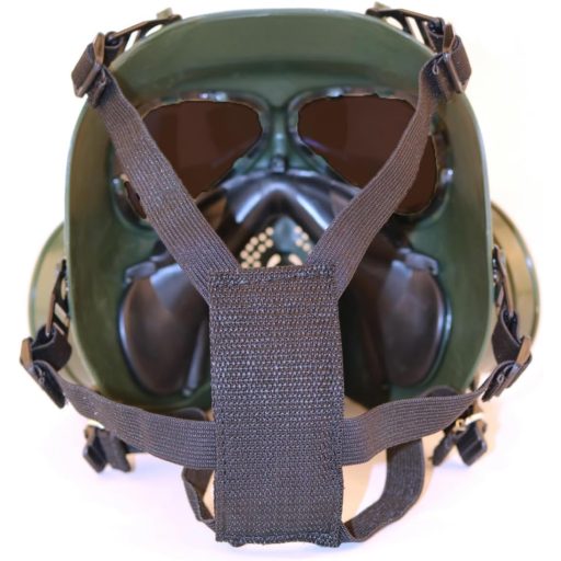 WISEONUS Taktikai Maszk Tiszta Lencsékkel, Anti-Köd Gázálarc Kettős Turbó Ventilátorral