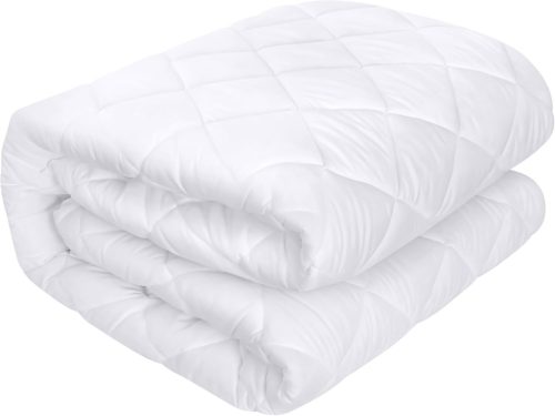 Utopia Bedding Fehér Steppelt Matracvédő 90x190 cm - Mély Zsebes, 38 cm-ig Nyújtható
