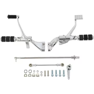   TCMT Harley Sportster XL 1200 883 Előre Vezérelt Pedálok Króm 2014-2019