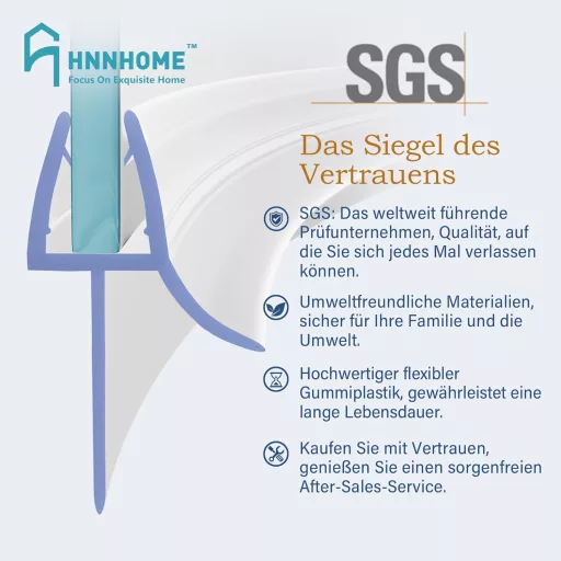 HNNHOME Fürdőszobai Zuhanyzó Szigetelő Szalag 870mm - Ívelt és Egyenes Üvegajtóhoz