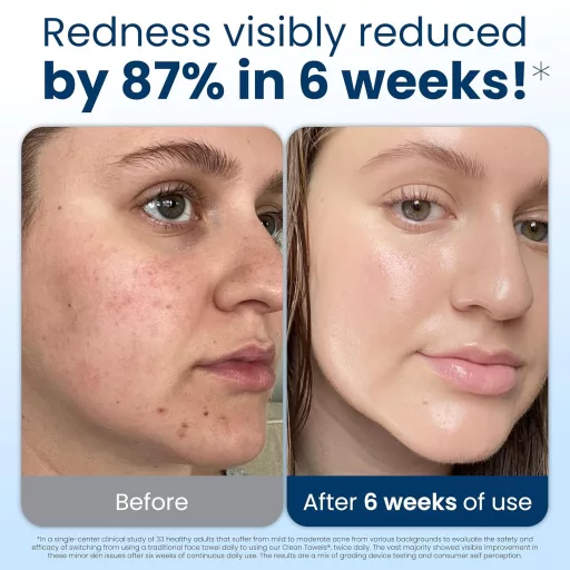 Șervețele faciale Clean Skin Club XL, 50 bucăți, 100% bumbac organic, demachiant testat dermatologic - Stable - 50 bucăți