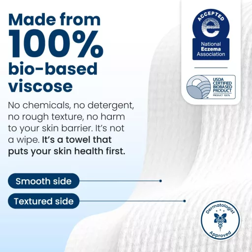 Șervețele faciale Clean Skin Club XL, 50 bucăți, 100% bumbac organic, demachiant testat dermatologic - Stable - 50 bucăți