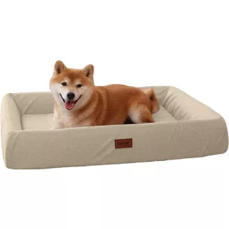   EMME Ortopédikus Kutyaágy Közepes és Nagy Kutyáknak T-alakú Párnázott Mosható Szürke XL