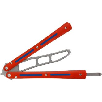   Ran's L Titánium Összecsukható Tréner Kés G10 Piros-Ezüst Rugós Zár