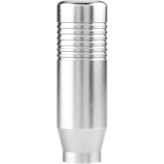   Buton Schimbător Universal Yctze, Aliaj Aluminiu, Manetă Schimbător Manual cu 3 Adaptoare, Argintiu