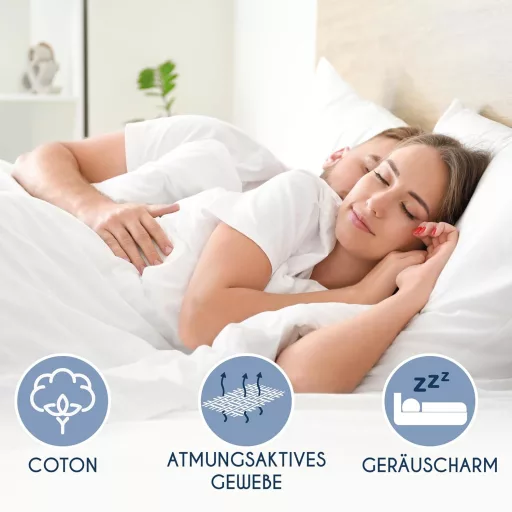 Dreamzie vízhatlan matrazvédő 150x190 cm, légáteresztő, anti-allergia és atkamentes