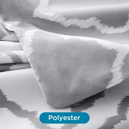 Bedsure Súprava mikrovláknových obliečok 155x220 cm, sivá s mriežkovaným vzorom, 3-dielna s vankúšom