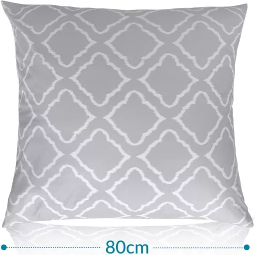 Bedsure Súprava mikrovláknových obliečok 155x220 cm, sivá s mriežkovaným vzorom, 3-dielna s vankúšom