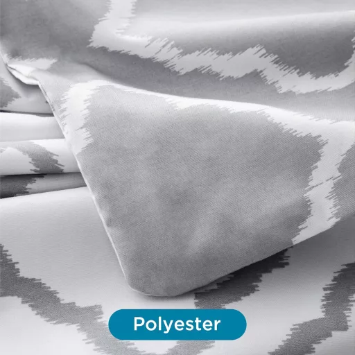 Bedsure Súprava mikrovláknových obliečok 155x220 cm, sivá s mriežkovaným vzorom, 3-dielna s vankúšom