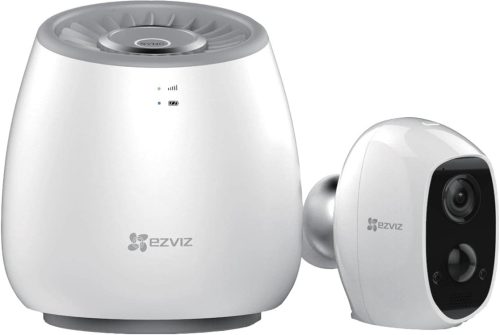 EZVIZ C3A Kültéri WiFi Biztonsági Kamera Szett - 1080P Vezeték Nélküli Megfigyelő Rendszer Akkumulátorral, Éjjellátó, Kétirányú Hang